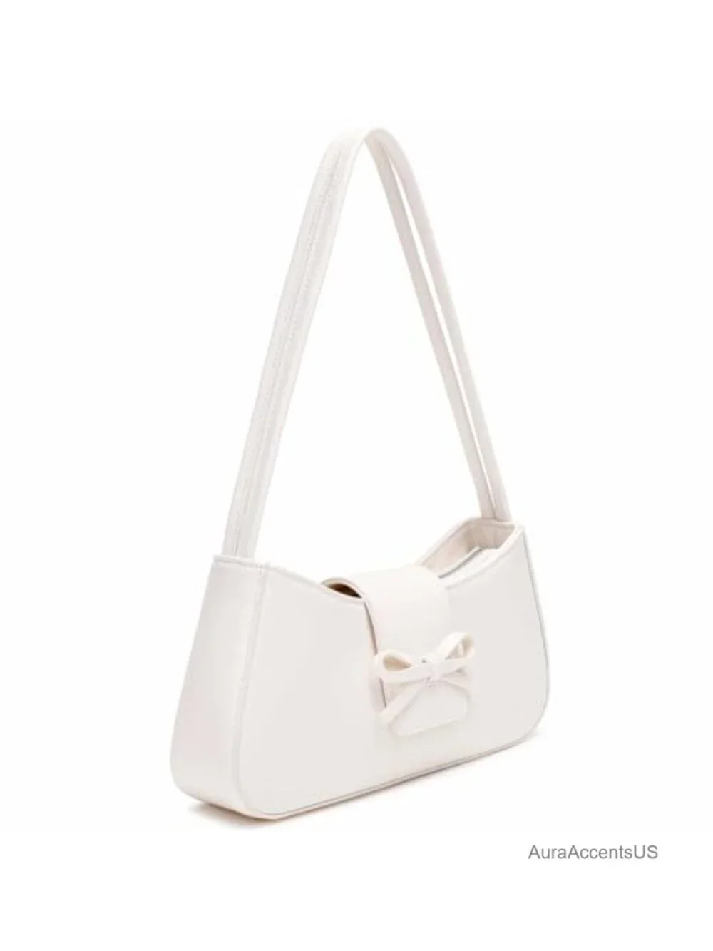 Women's Hobo Bag with Bow, Y2K Crossbody Purse, Lightweight PU Handbag